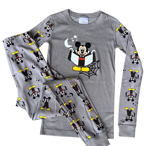 Hanna Andersson x Disney Vampire Mickey Mouse Halloween Pajama Set Kids Sz 8 - Picture 6 of 6